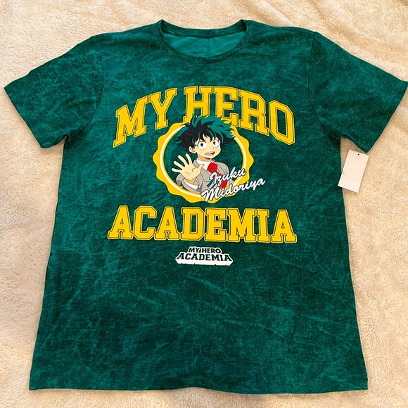 🆕 Crunchyroll My Hero Academia Izuku Midoriya T-Shirt Medium - Picture 1 of 3